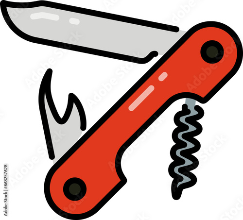 Swiss army knife icon photo