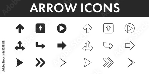 Arrow Icons set vector design.