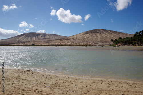 Fuerteventura is one of the Canary Islands, in the Atlantic Ocean, part of the North Africa region, and politically part of Spain.