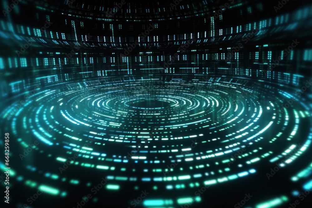 Technology of binary code data flying in a stream vortex of information, blockchains, neural network, Generative AI Technology of binary code data flying in a stream vortex of information, blockchains, neural network, Generative AI