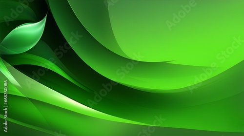 Enchanted green gradient symphony background