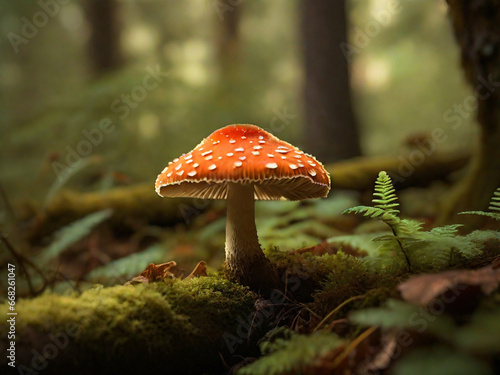 Mushroom photography, generative ai