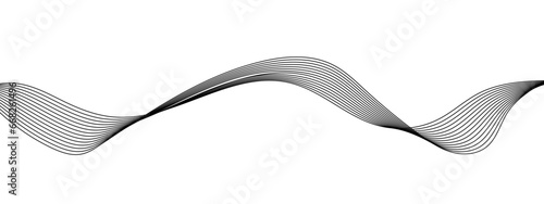Abstract colorful wave line transparent background modern stream wave background and wave curve lines background. Vector business Illustration pattern of lines in transparent background