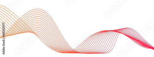 Abstract colorful wave line transparent background modern stream wave background and wave curve lines background. Vector business Illustration pattern of lines in transparent background