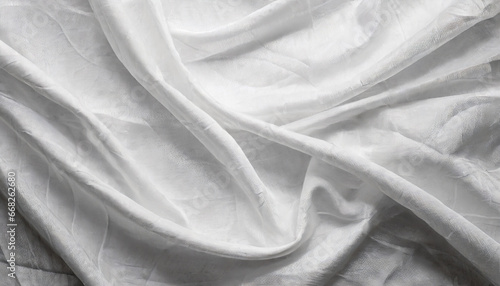 pattern texture crumpled white fabric background