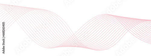 Abstract colorful wave line transparent background modern stream wave background and wave curve lines background. Vector business Illustration pattern of lines in transparent background