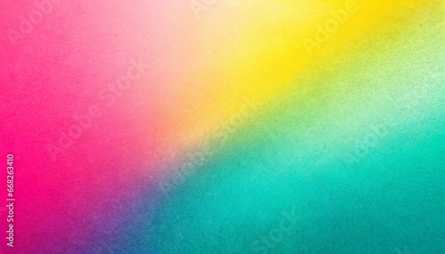 colorful pink yellow and turquoise gradient noisy grain background texture