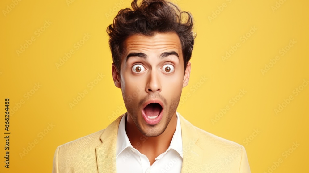 Man is suprised Man is suprised