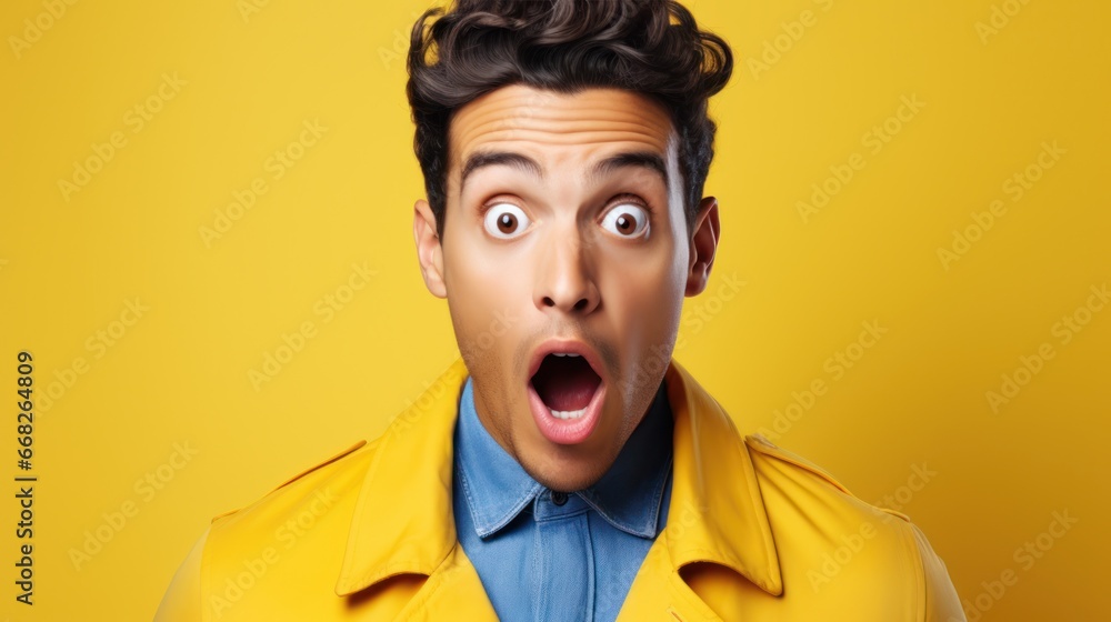 Man is suprised Man is suprised
