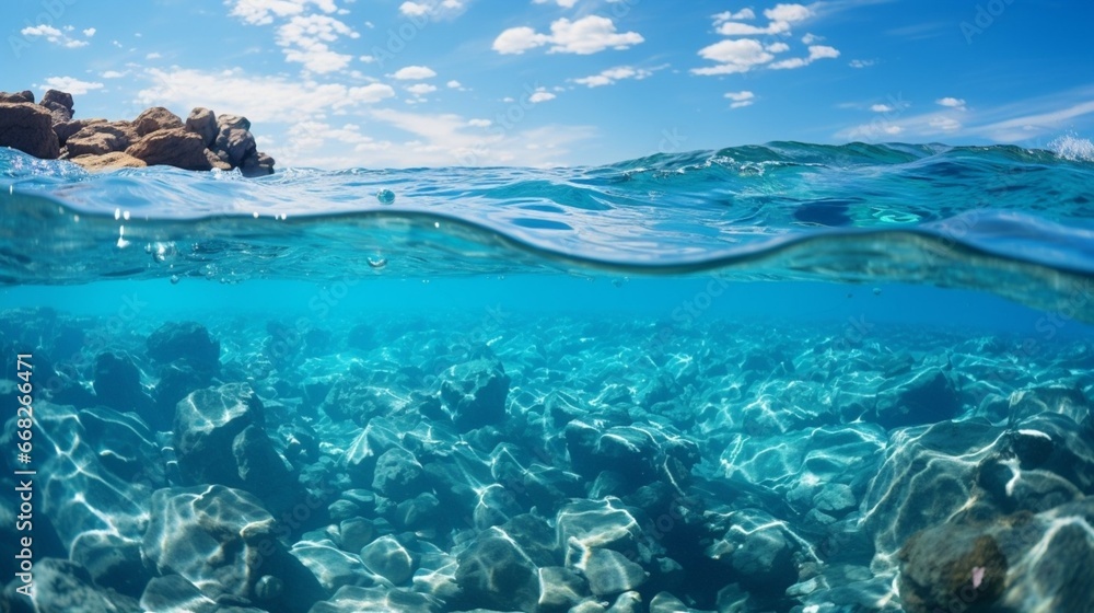 Fototapeta premium underwater with bubbles