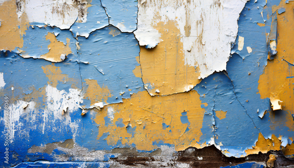 Obraz premium old paint color broked wall background