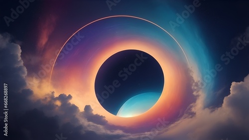 Celestial gradient overture background image photo
