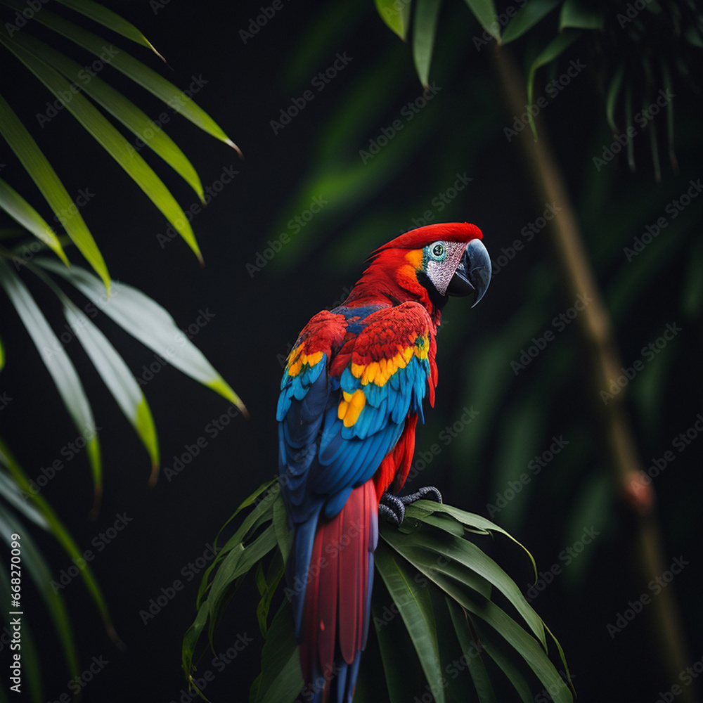 Tropical birds, generative ai