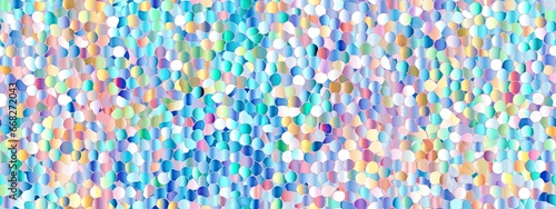 Seamless shiny iridescent rainbow glitter holographic foil background texture. Abstract Soft pastel unicorn gradient holographic reflective repeat pattern. Christmas New Years eve party flyer backdrop