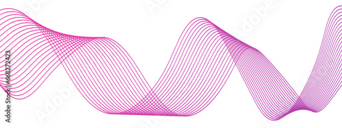 Abstract colorful wave line transparent background modern stream wave background and wave curve lines background. Vector business Illustration pattern of lines in transparent background