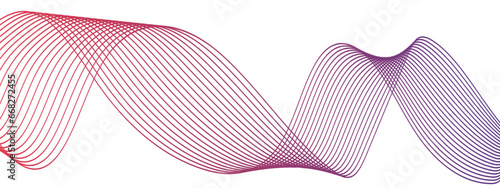 Abstract colorful wave line transparent background modern stream wave background and wave curve lines background. Vector business Illustration pattern of lines in transparent background