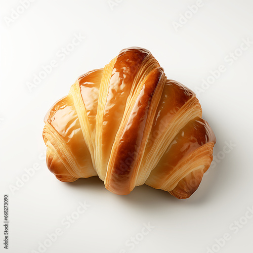 croissant isolated on white background