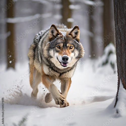 Wolf, generative ai © Andreea Eremia 