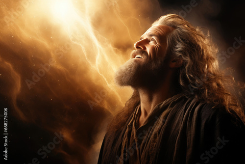 Divine Radiance: Moses' Shining Countenance photo