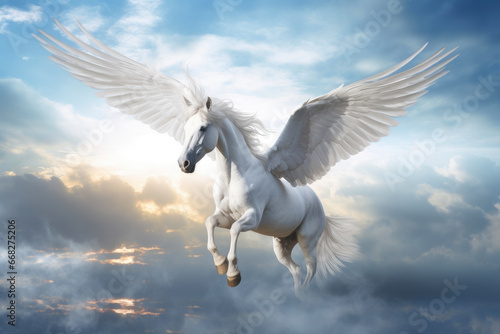 Astral Soar: Majestic Winged Horse © Andrii 