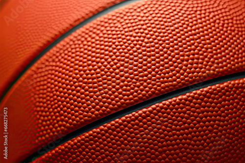 Basketball orange ball texture background, close up © AI Exclusive 