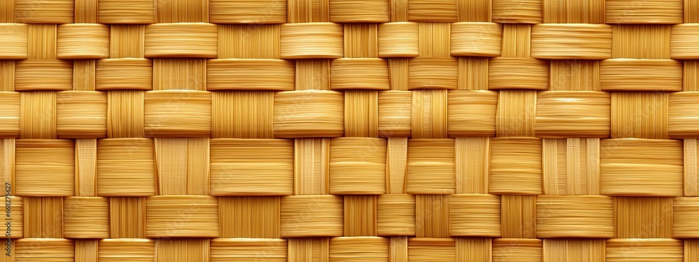 Seamless woven bamboo reeds basket weave background texture. Handmade braided rattan wickerwork, detailed wood grain overlay pattern Seamless woven bamboo reeds basket weave background texture. Handmade braided rattan wickerwork, detailed wood grain overlay pattern