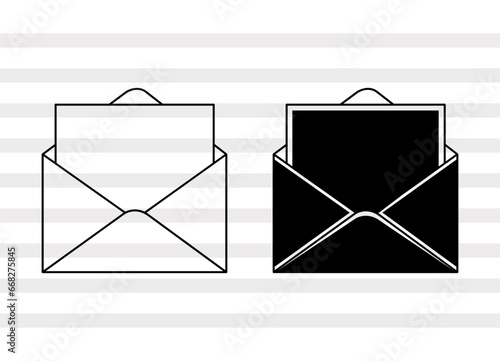 Envelope SVG, Letter Silhouette, Letter Svg, Mail Svg, Email Svg, Love Letter Svg, Envelope Bundle