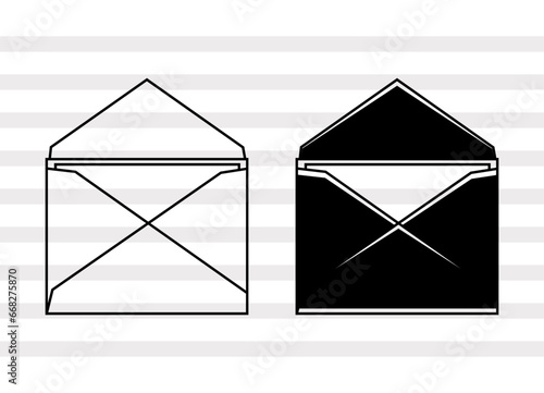 Envelope SVG, Letter Silhouette, Letter Svg, Mail Svg, Email Svg, Love Letter Svg, Envelope Bundle