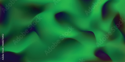 Vector.  Abstract background imitating the fusion waves. Mystical motion of swirls. Fluid green liquid. Holographic foil. 