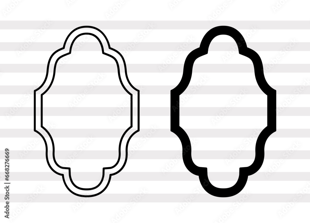 Mirror SVG, Mirror Silhouette, Mirror Frame Svg, Framed Mirror Svg