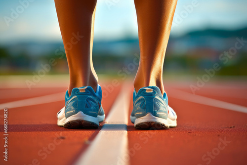 Sprinter's Precision: Toes at the Starting Line