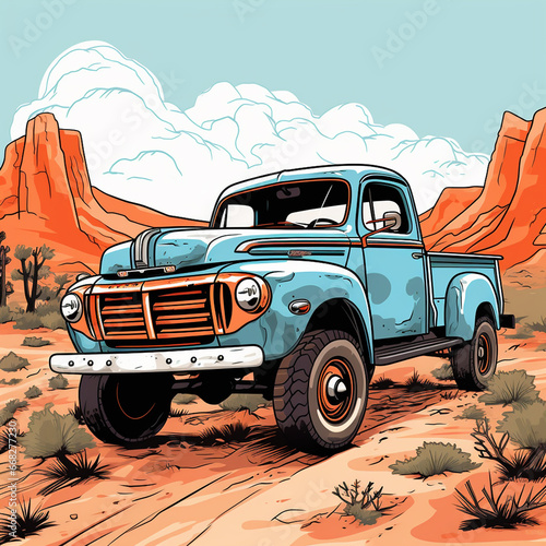 Pickup truck website with easytouse navigation photo