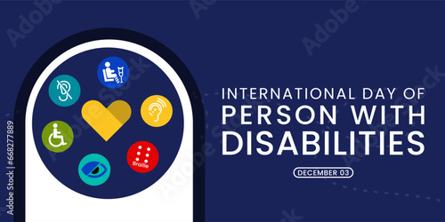 International Day of Persons with Disabilities (IDPD) is celebrated every year on 3 December. Vector illustration