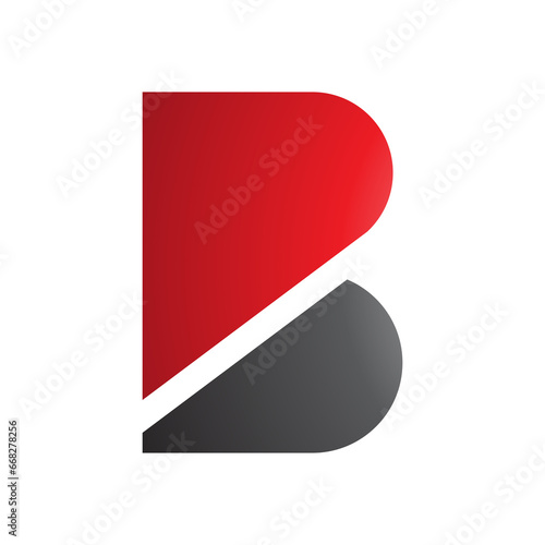 Free Download Red and Black Bold Letter B Icon - GFXLoad