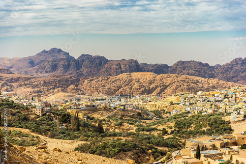 Wallpaper Mural Wadi Musa village, houses and landscape around, the center of ancient Petra, Jordan Torontodigital.ca