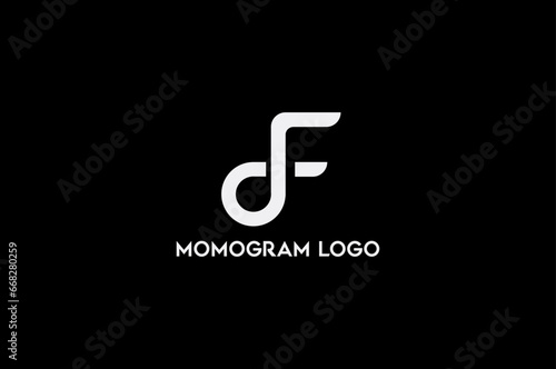  Creative, Monogram Latter, Company, business F D logo design 
