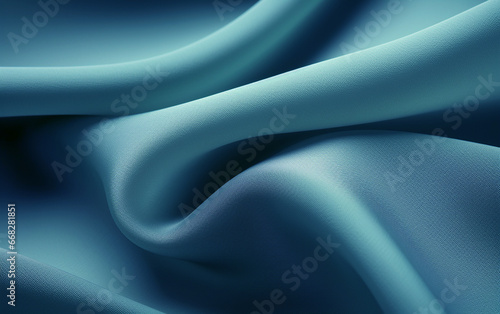 Elegant Blue Fabric Waves background