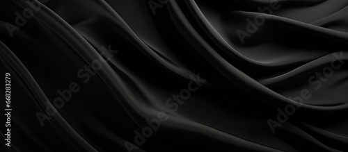 Texture and background made of black fabric