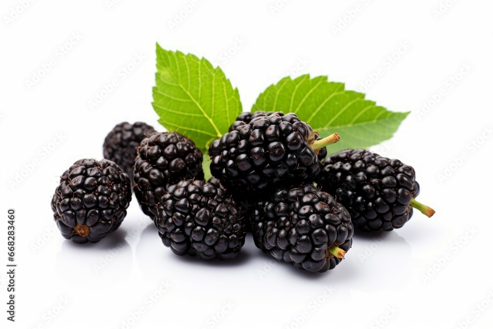 Scrumptious Fresh black mulberries. Diet food. Generate Ai Scrumptious Fresh black mulberries. Diet food. Generate Ai