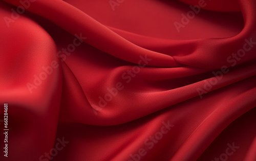 elegant red fabric waves background