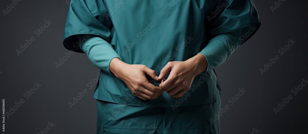 Surgeons body suit with sleeves for surgery