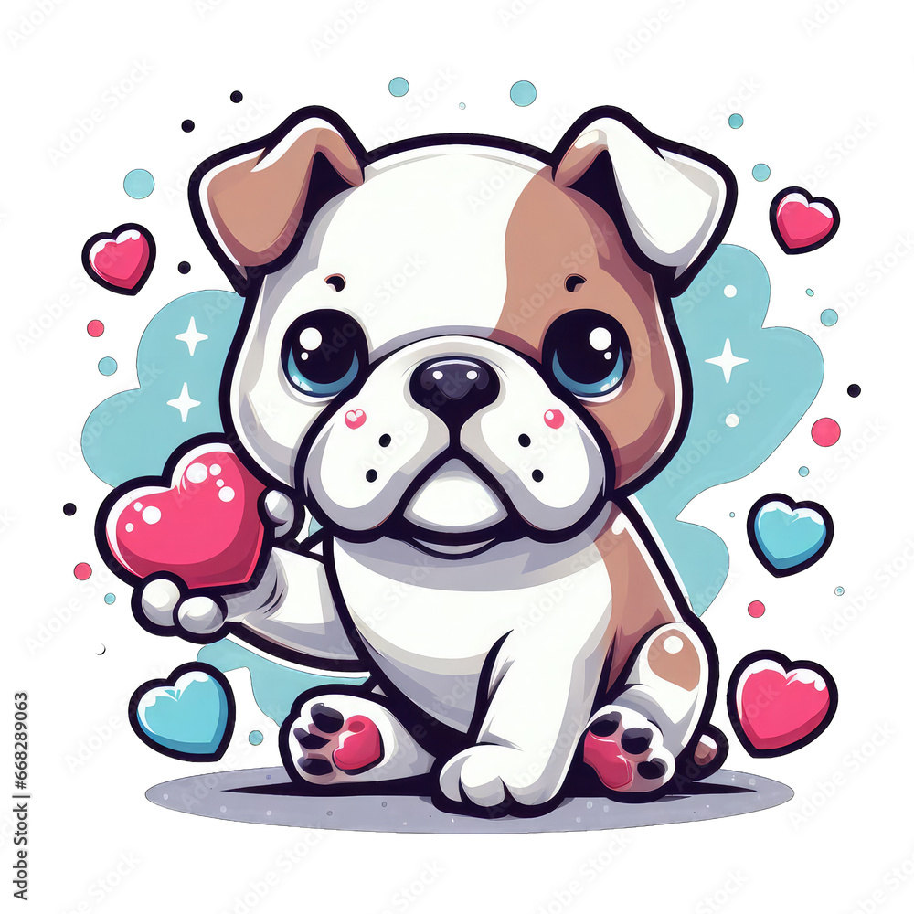 Winsome Baby Bulldog Design, GENERATIVE AI Winsome Baby Bulldog Design, GENERATIVE AI