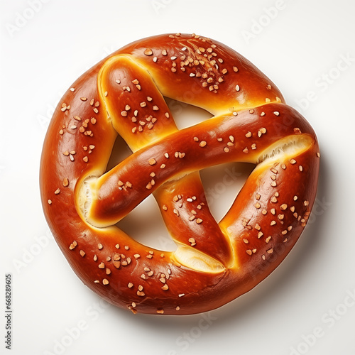 pretzel isolated on white