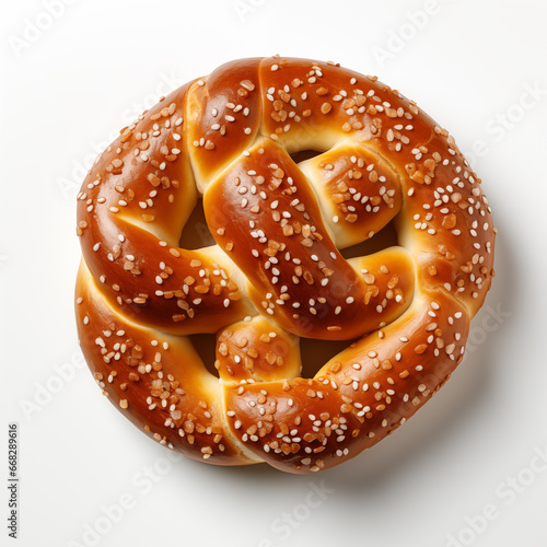 pretzel isolated on white background