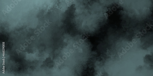 Light blue smoke on black watercolor background for your design, watercolor background victor concept. pattern interior surface. White wall with scratches. Colorful watercolor background.