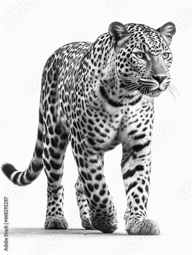 lion isolated on a white background. Generative in ai