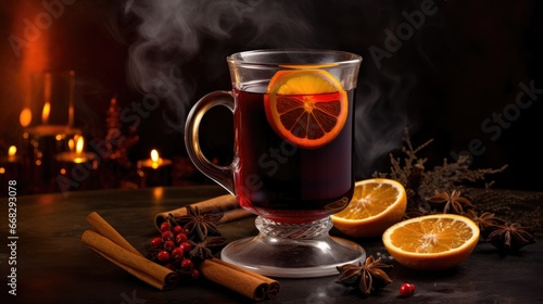 perfect atmosphere for your Christmas promotions with images of mulled wine – the classic seasonal beverage. Showcase its rich colors and spices.