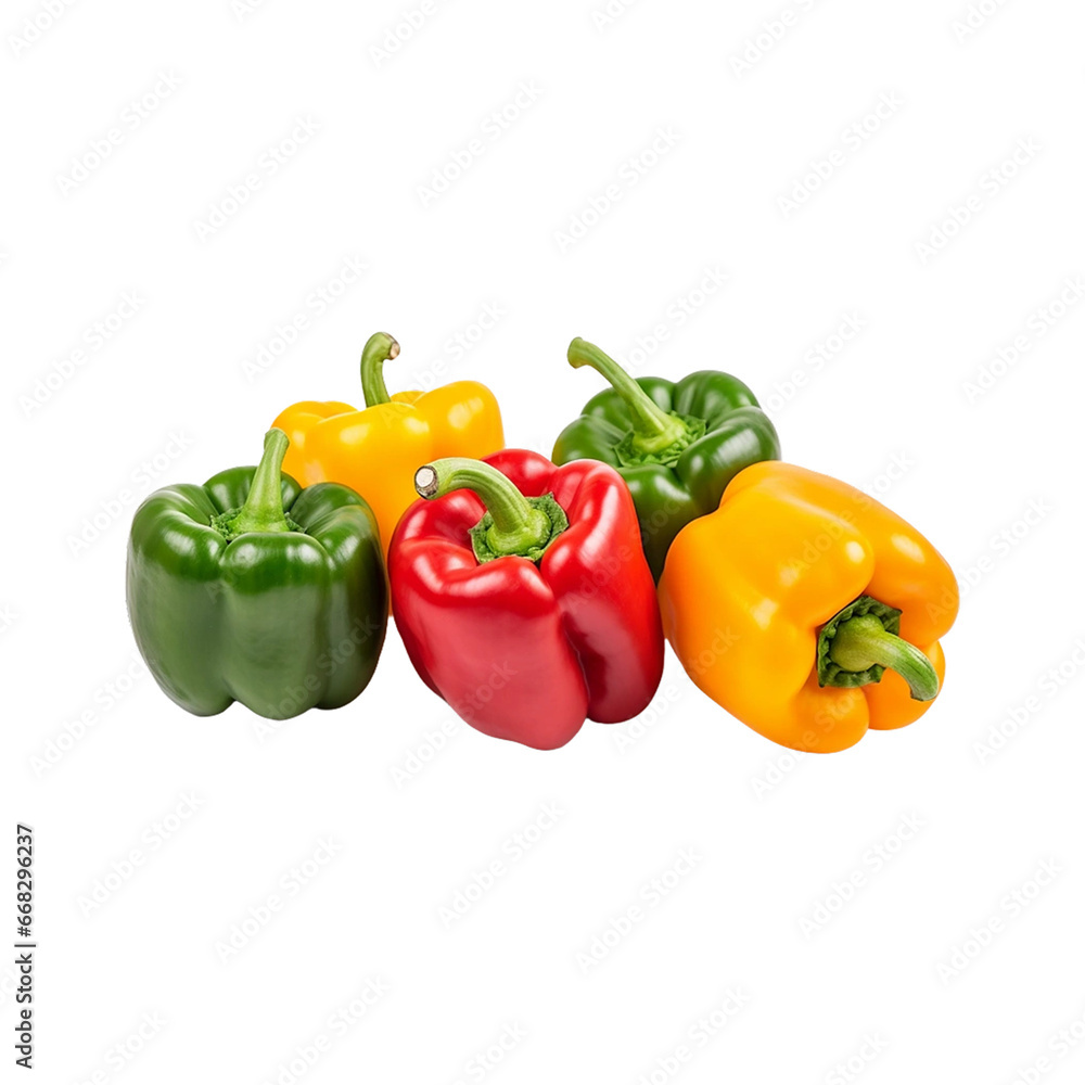 red and yellow peppers