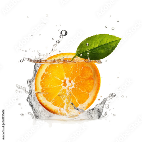  oranges and water dropped into water png
