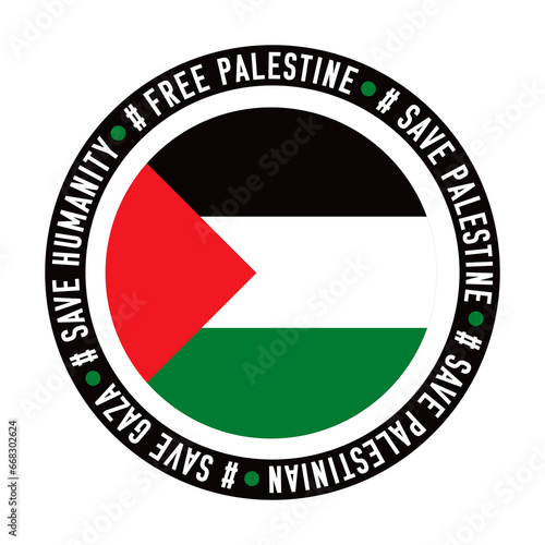 Free Download Signs for Save palestinian. Free palestine. Save Gaza. Vector design. Illustration. - GFXLoad
